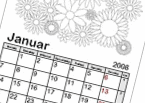 Ausmalkalender - Kalender 2008