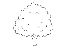 Malvorlage Baum
