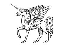 Ausmalbild Einhorn  Fabelwesen Einh\u00f6rner Unicorn