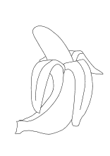 Malvorlagen Banane
