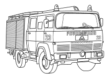 Ausmalbilder Feuerwehrautos