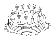 Geburtstagstorte zum 10ten Geburtstag