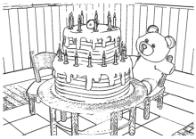 Geburtstag Kuchen Teddy-Bär