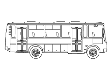 Malvorlage Reisecar Bus