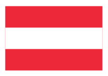 Österreichflagge im DIN A4-Format