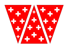 Schweizer Fahne als Wimpel