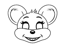 Kindermaske Maus