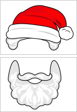 Weihnachtsmann-Maske