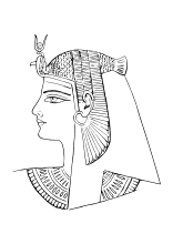 Kopf seitlich von Pharao