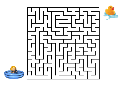 Kinder Rätsel - Labyrinthe, Irrgarten-Vorlagen zum Ausdrucken für Kinder