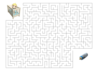 Labyrinth, Irrgarten Baby-Flasche
