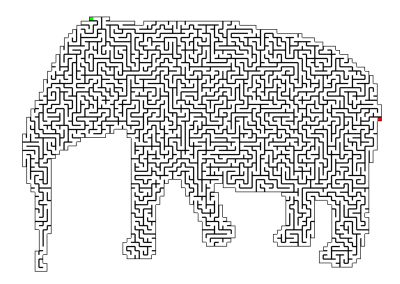 Labyrinth, Irrgarten Elefant