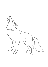 Malvorlage Wolf