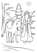 Nikolaus mit seinem Esel