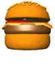 Hüpfender Hamburger