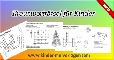 Kreuzworträtsel für Kinder