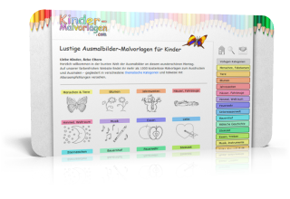 Screenshot Kinder-Malvorlagen.com