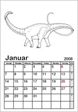 Monatskalender Vorlage 2025