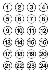 Zahlen Adventskalender