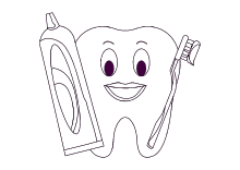 Malvorlage Zahnhygiene