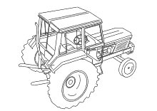 Grosser Traktor