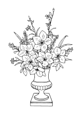 Blumenvase mit Blumen