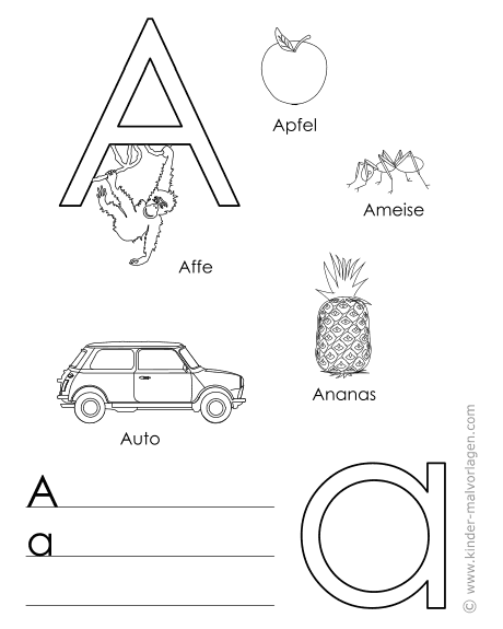 Alphabet Lernen Buchstaben Lernvorlagen