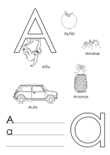 Arbeitsblatt für den Buchstaben A
