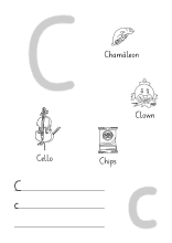 Arbeitsblattt für den Buchstaben C