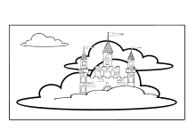 Schloss in den Wolken