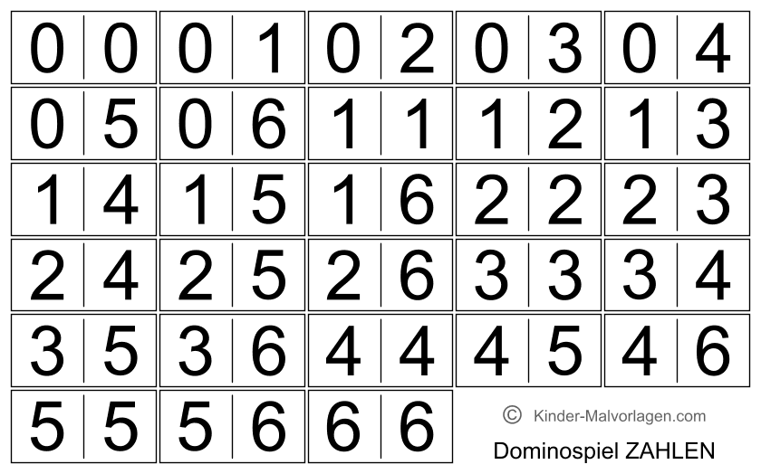 Domino Spiel Ausdrucken Vorlagen