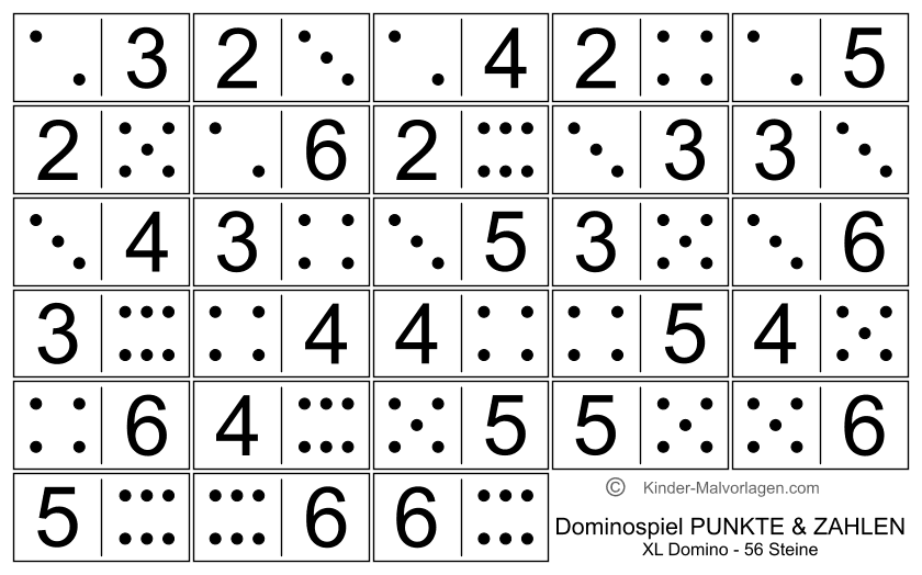 Domino Spiel Ausdrucken Vorlagen