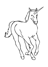 Ausmalbild Einhorn Fabelwesen Einhorner Unicorn