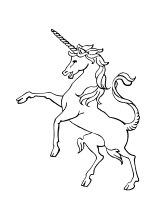 Ausmalbild Einhorn Fabelwesen Einhorner Unicorn
