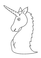 Ausmalbild Einhorn - Fabelwesen Einhörner Unicorn