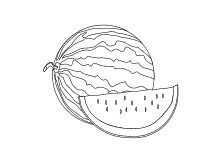 Malvorlagen Wassermelone