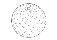 Gitternetz dreidimensionale Kugel