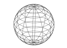 Gitternetz dreidimensionale Kugel