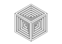 Verschachtelter Würfel
