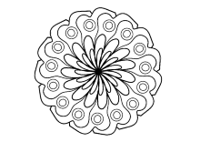 Druckvorlage Rosette