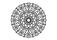 Symmetrisches Ausmalbild