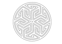 Kreis mit Dekor