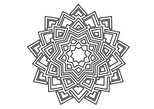 Symmetrisches Blumenbild