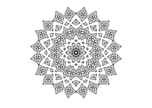 Symmetrisches Blumenbild