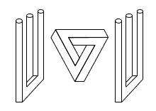 Unmögliche Säulen + Dreieck