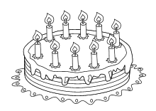 Geburtstag Kuchen 10 Kerzen