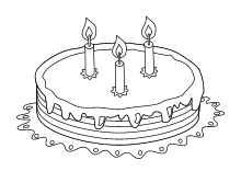 Geburtstag Kuchen 3 Kerzen