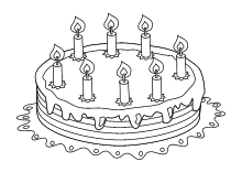 Geburtstag Kuchen 8 Kerzen