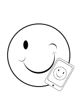 Smiley mit Handy