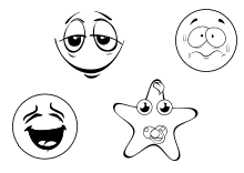 Viele lustige Smileys und Emojis